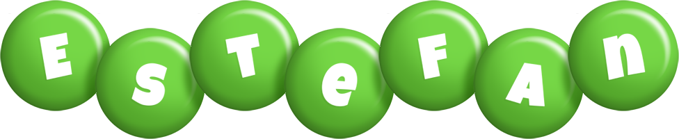 Estefan candy-green logo