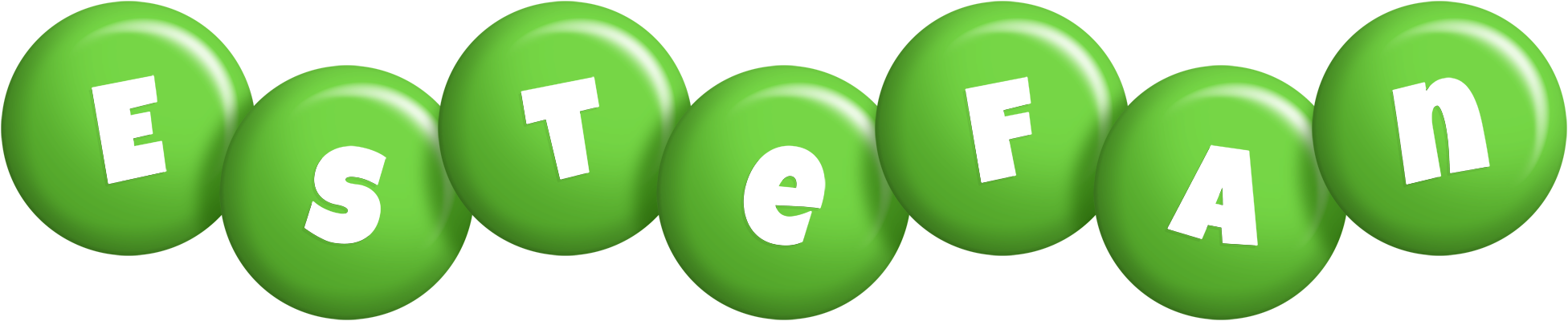 Estefan candy-green logo