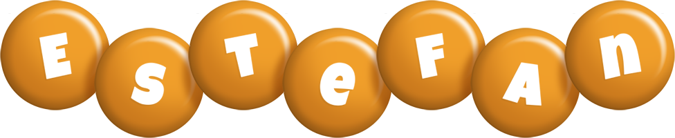 Estefan candy-orange logo