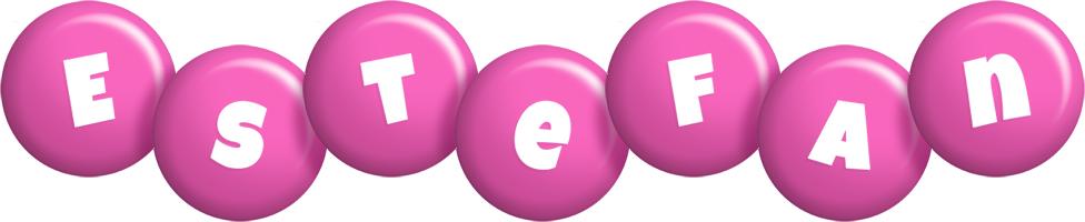 Estefan candy-pink logo