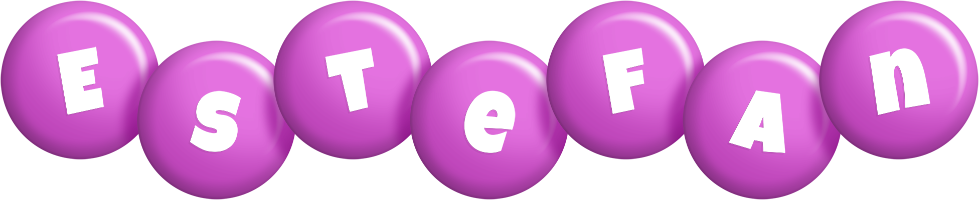 Estefan candy-purple logo