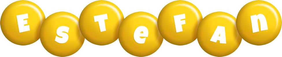 Estefan candy-yellow logo