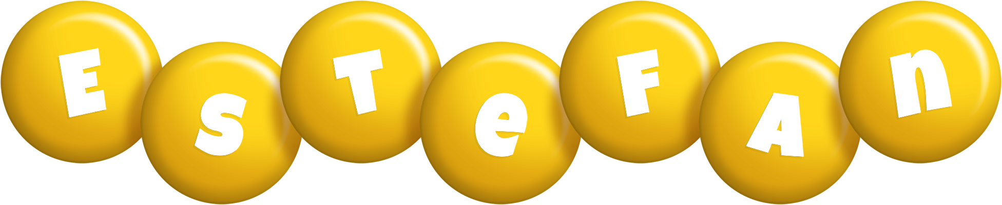 Estefan candy-yellow logo
