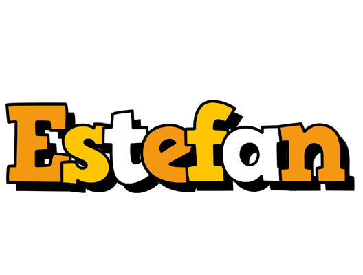 Estefan cartoon logo