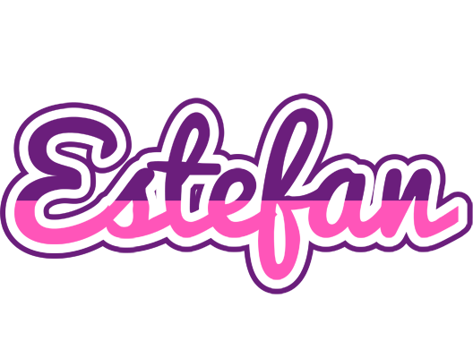 Estefan cheerful logo