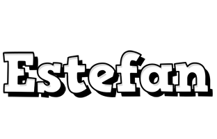 Estefan snowing logo