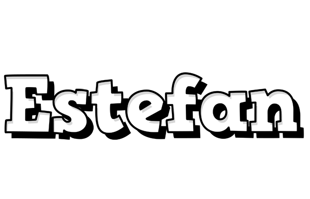 Estefan snowing logo