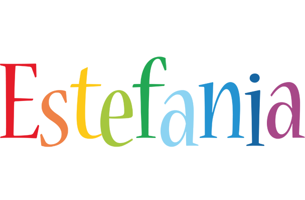Estefania birthday logo