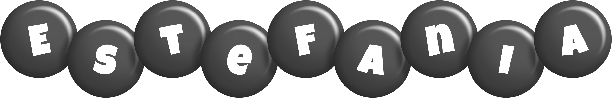 Estefania candy-black logo
