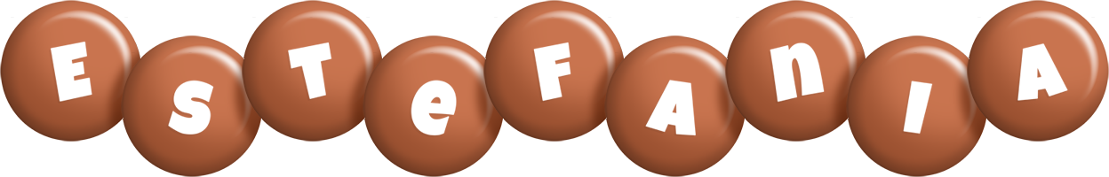 Estefania candy-brown logo