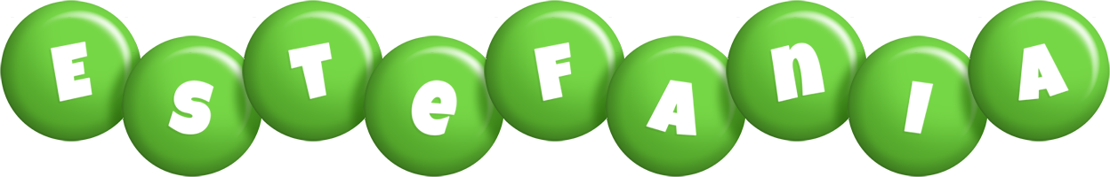 Estefania candy-green logo