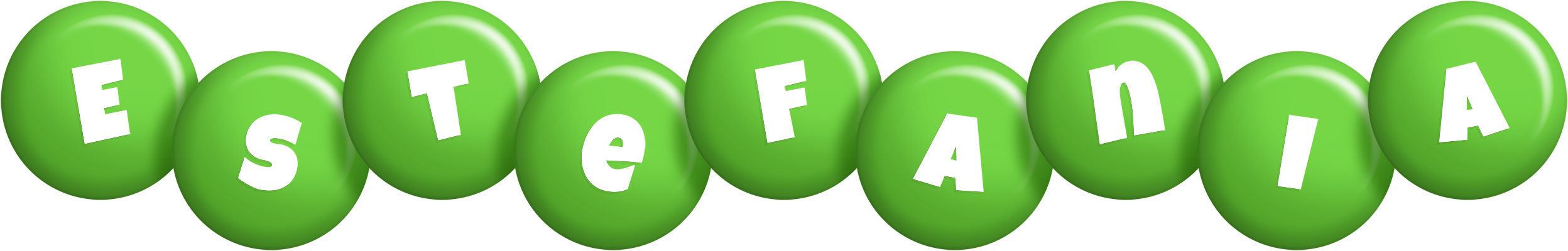 Estefania candy-green logo