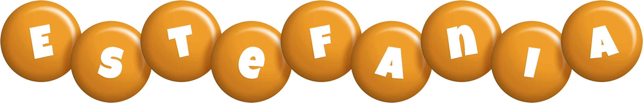 Estefania candy-orange logo