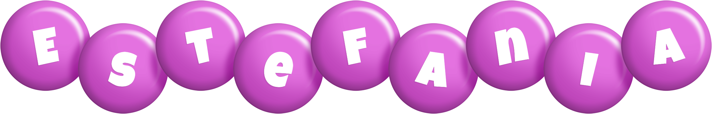 Estefania candy-purple logo