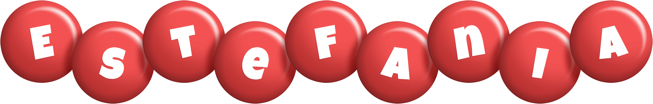 Estefania candy-red logo
