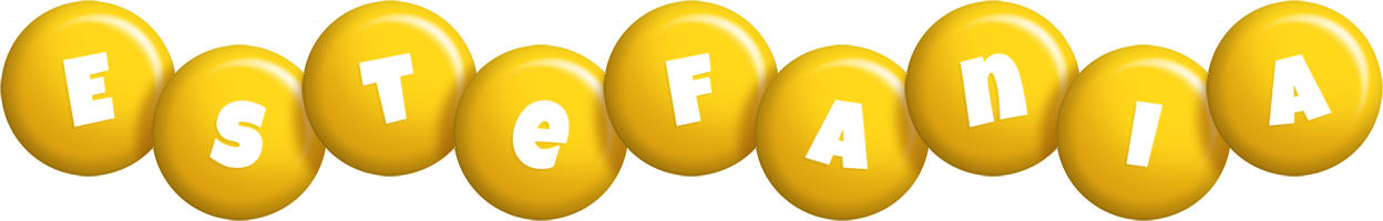 Estefania candy-yellow logo