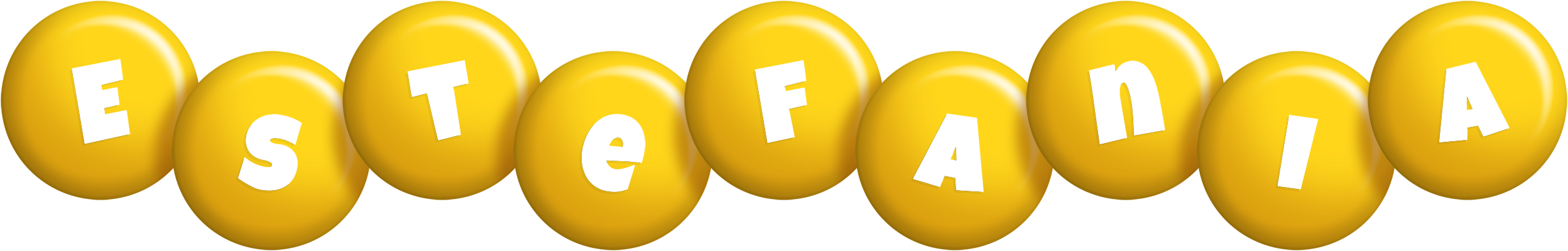 Estefania candy-yellow logo