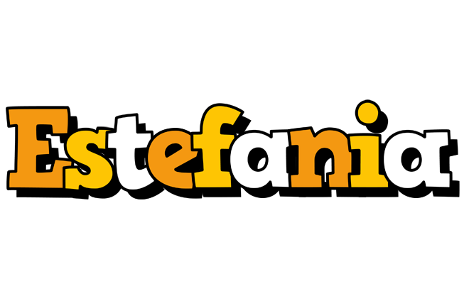 Estefania cartoon logo