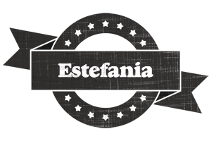 Estefania grunge logo