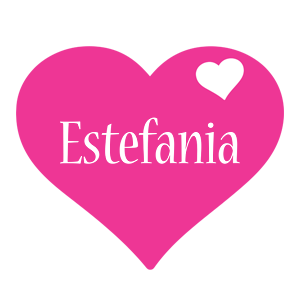 Estefania love-heart logo