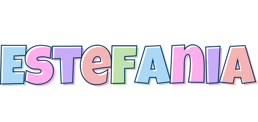 Estefania pastel logo