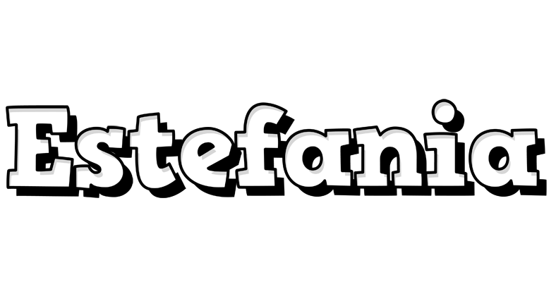 Estefania snowing logo