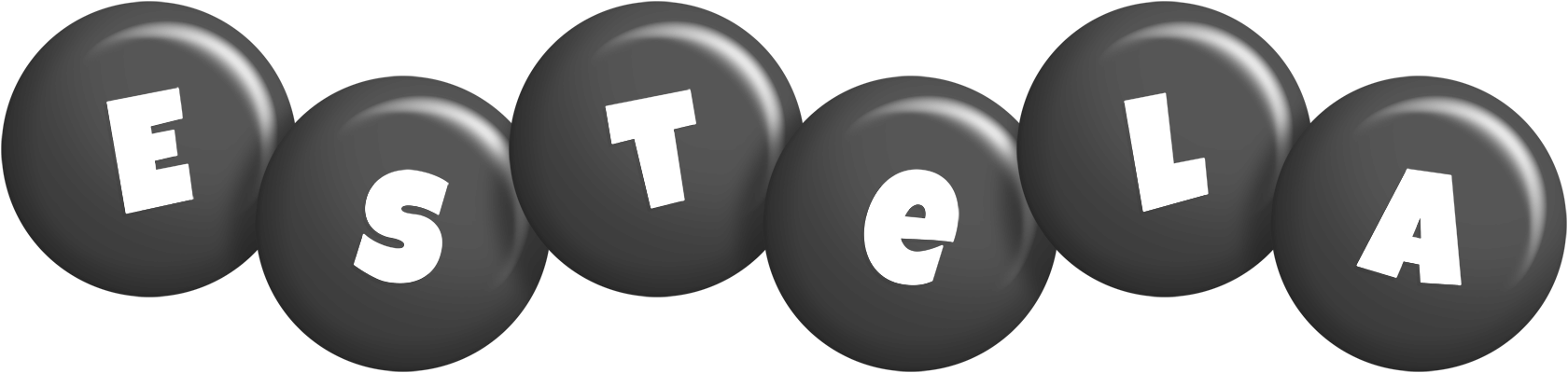 Estela candy-black logo