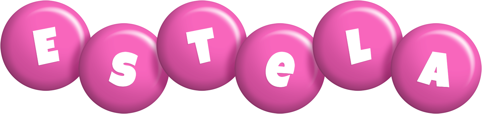 Estela candy-pink logo