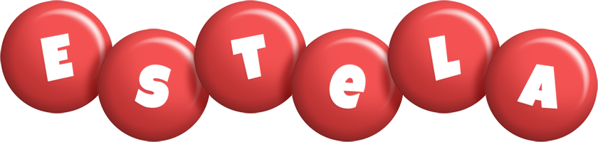 Estela candy-red logo