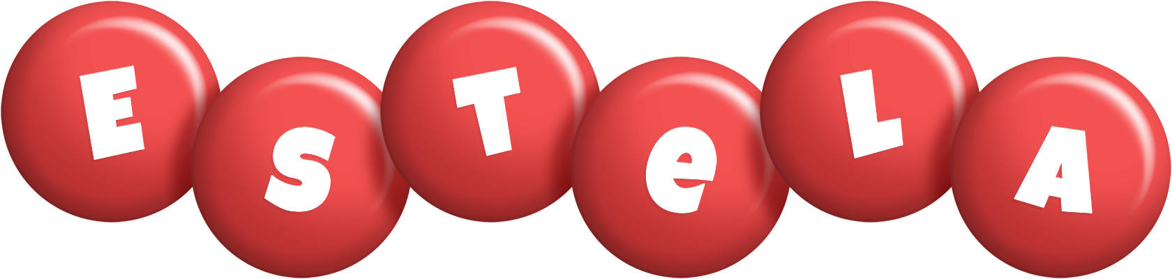 Estela candy-red logo
