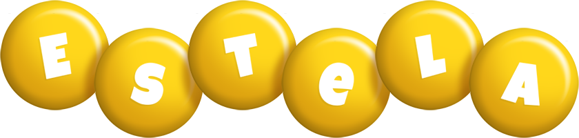 Estela candy-yellow logo