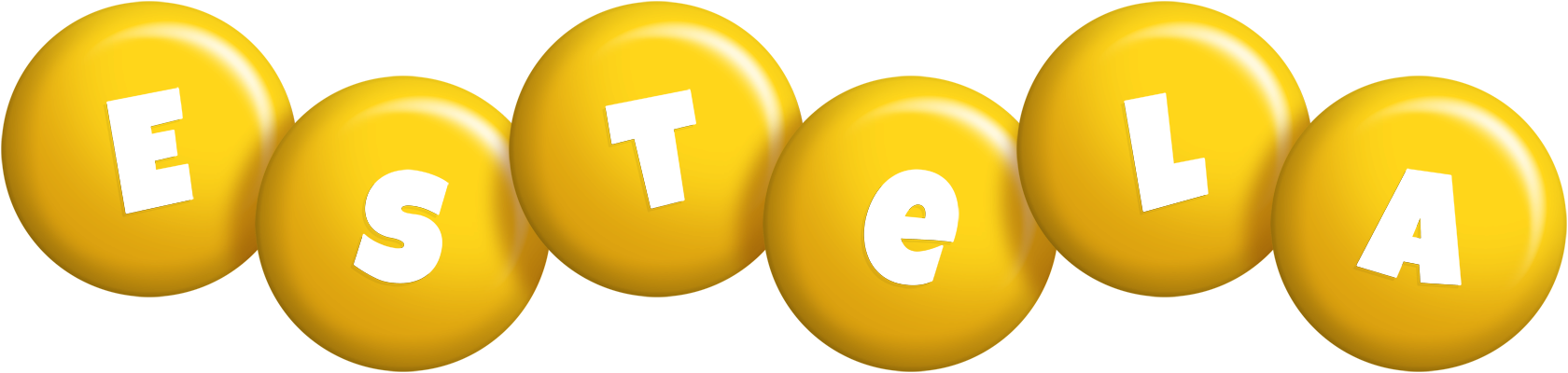 Estela candy-yellow logo