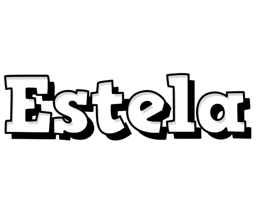 Estela snowing logo