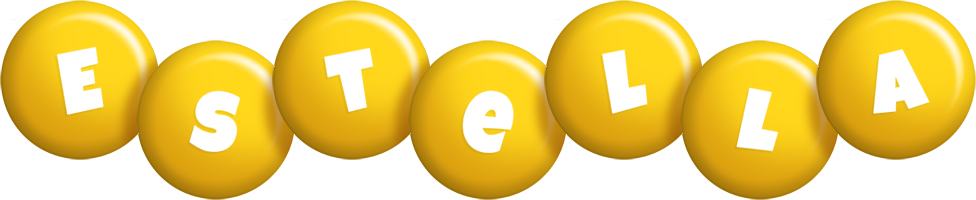 Estella candy-yellow logo