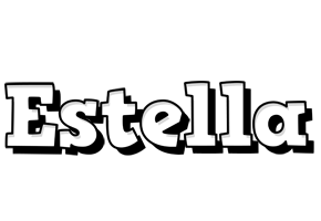 Estella snowing logo