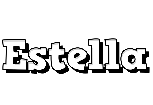 Estella snowing logo