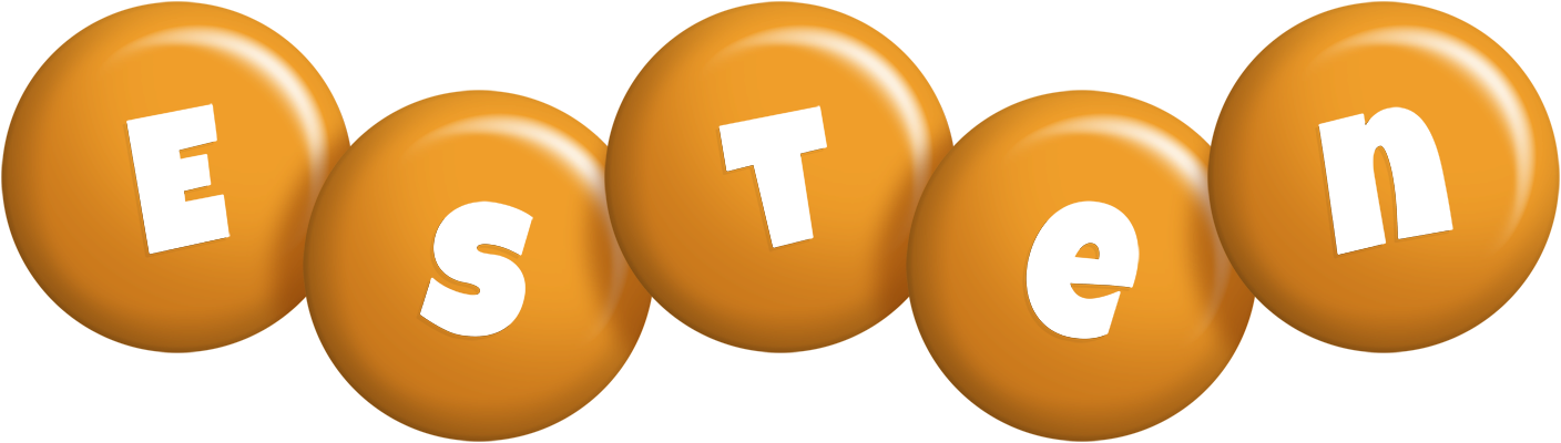 Esten candy-orange logo