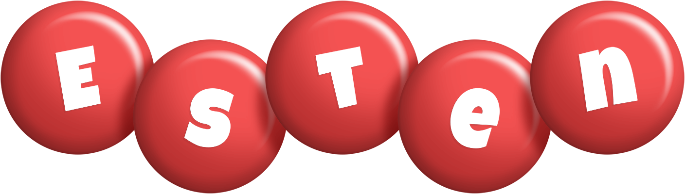 Esten candy-red logo