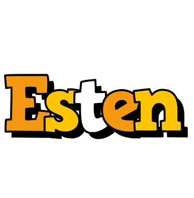 Esten cartoon logo