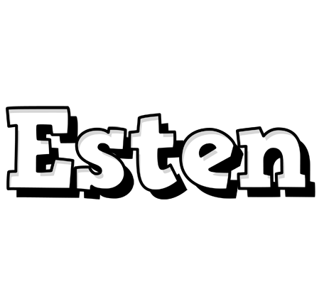 Esten snowing logo