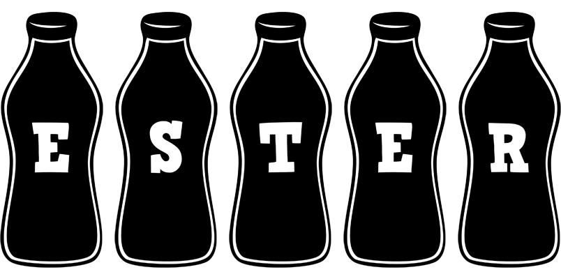 Ester bottle logo