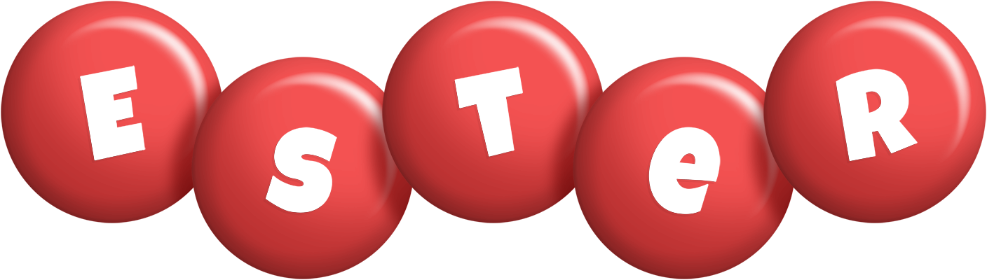 Ester candy-red logo