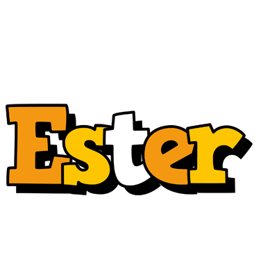 Ester cartoon logo