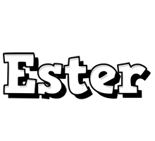 Ester snowing logo