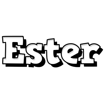 Ester snowing logo