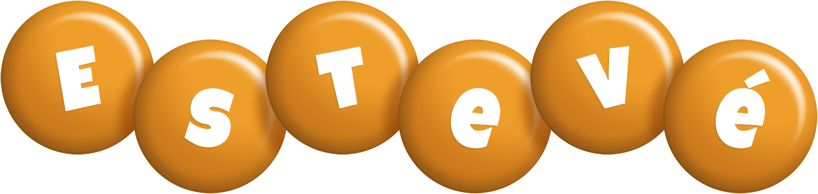 Estevé candy-orange logo