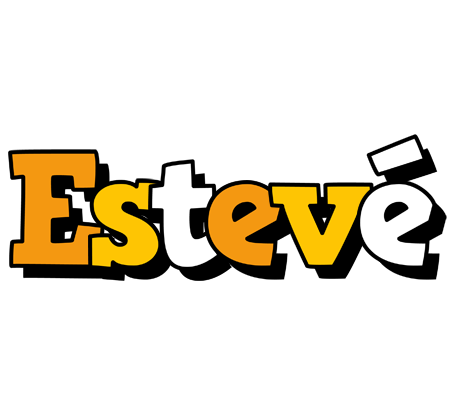 Estevé cartoon logo