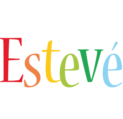 Estevé birthday logo