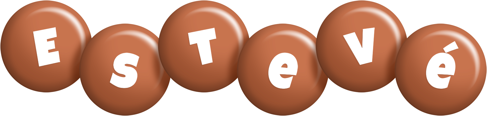 Estevé candy-brown logo