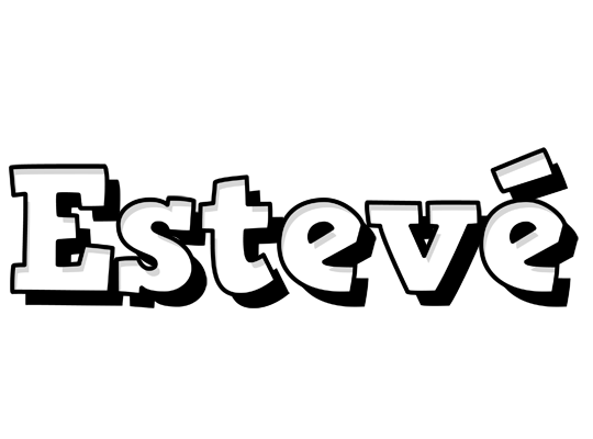 Estevé snowing logo